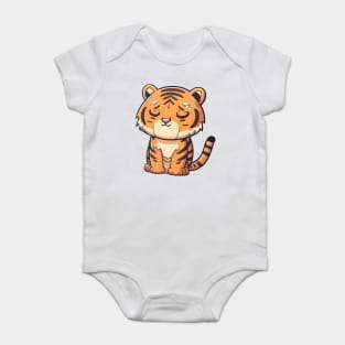 A little tiger very sure of himself, I would say very confident Baby Bodysuit